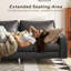 3 Seater Faux Leather Sofa