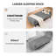 Canapé-lit futon de 76 pouces, canapé-lit de style moderne Mid-Century avec dossier réglable, canapé convertible en tissu Cama, canapé-lit pliant pour le salon, la chambre à coucher-1399724461