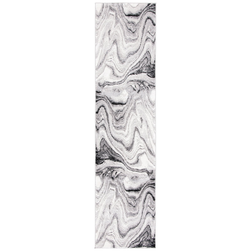 Tapis abstrait Dighton Performance, Tapis de couloir 2 pi x 8 pi