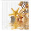 Ensemble de rideau de douche + crochets-44238044