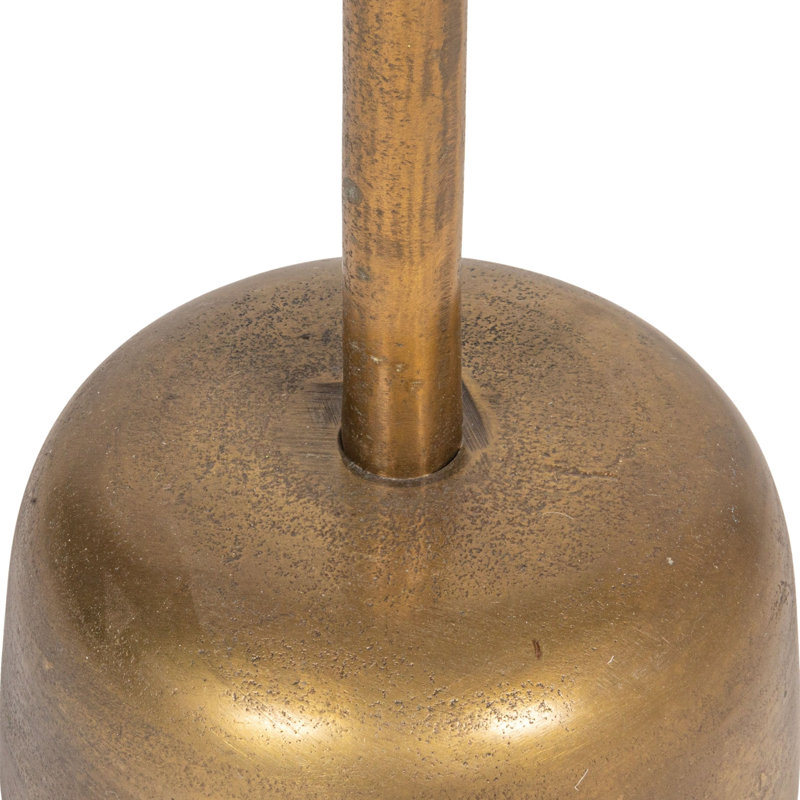 Samuel Vintage Aluminum Side Table, Brass
