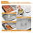 33"L x 22"W Drop In Kitchen Bar Sink Workstation Stainless Steel Single Bowl Kitchen Sink with 1 Faucet Hole-124212242-124212244