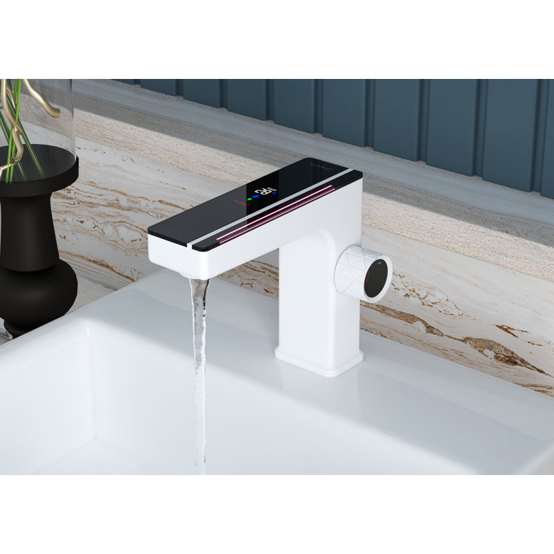 Robinet de lavabo de salle de bain, Blanc