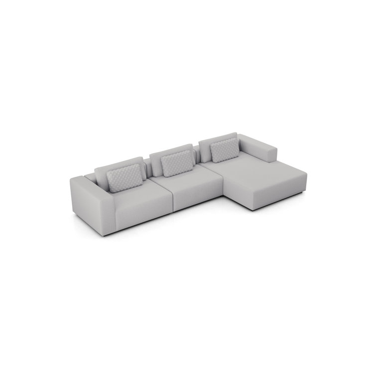 Spruce Modular Sofa Set 07A In Gris Fabric