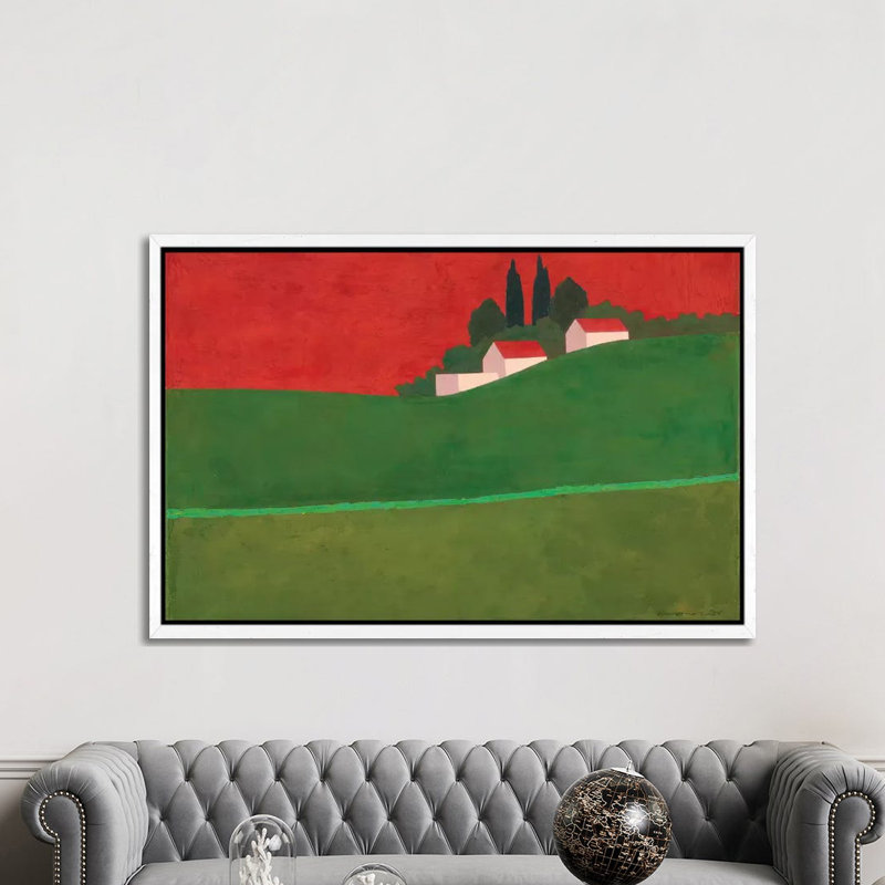 Ruhama 2 1 Piece Painting on Canvas, 152.5 cm H x 101.5 cm W, White Framed