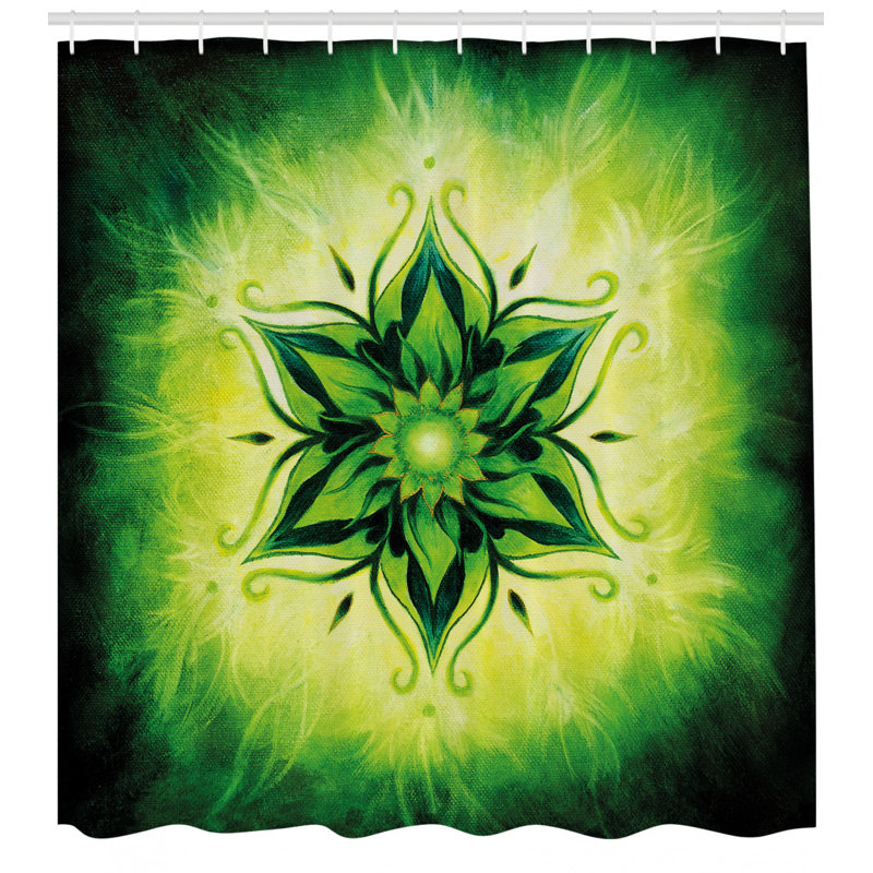 Shower Curtain with Hooks Included, 70" H x 69" W
