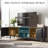 70-inch TV cabinet, suitable for TVs with a size not exceeding 75 inches, with storage compartment