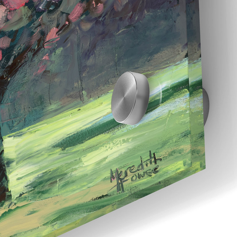 «Nana Glen» par Meredith Howse, art mural en verre acrylique, H 24 po x l 24 po