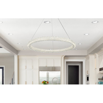 Brindalla Dimmable LED Round / Oval Chandelier