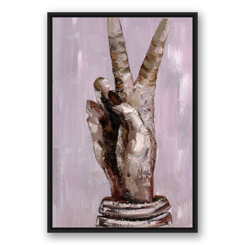 «Peace Peace», impression sur toile encadrée, H 37,75 po x l 25,75 po