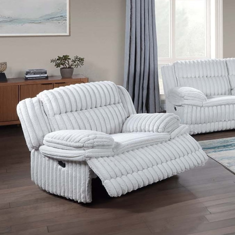 Fauteuil inclinable et oscillant manuel, Gris clair