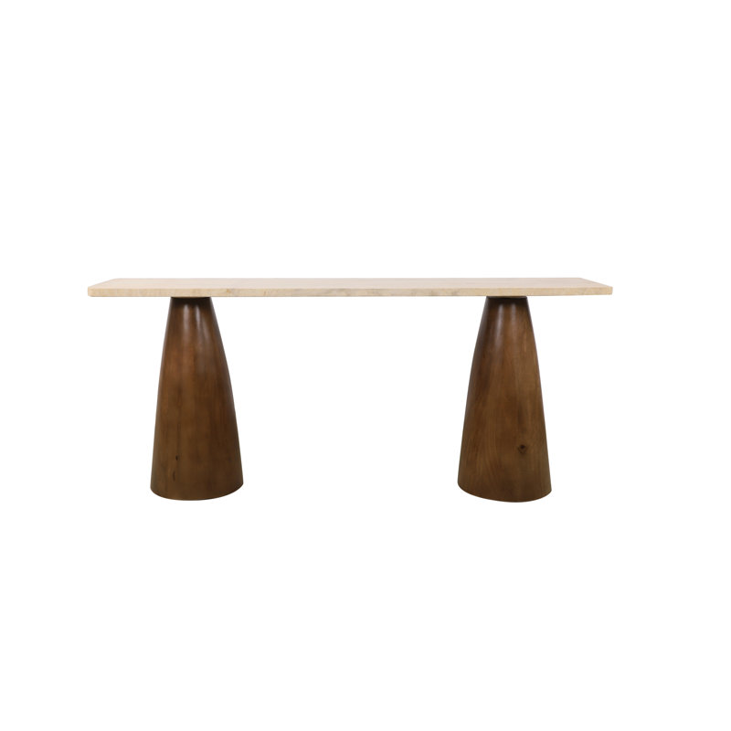 Cathaleya 72'' Marble Top Console Table