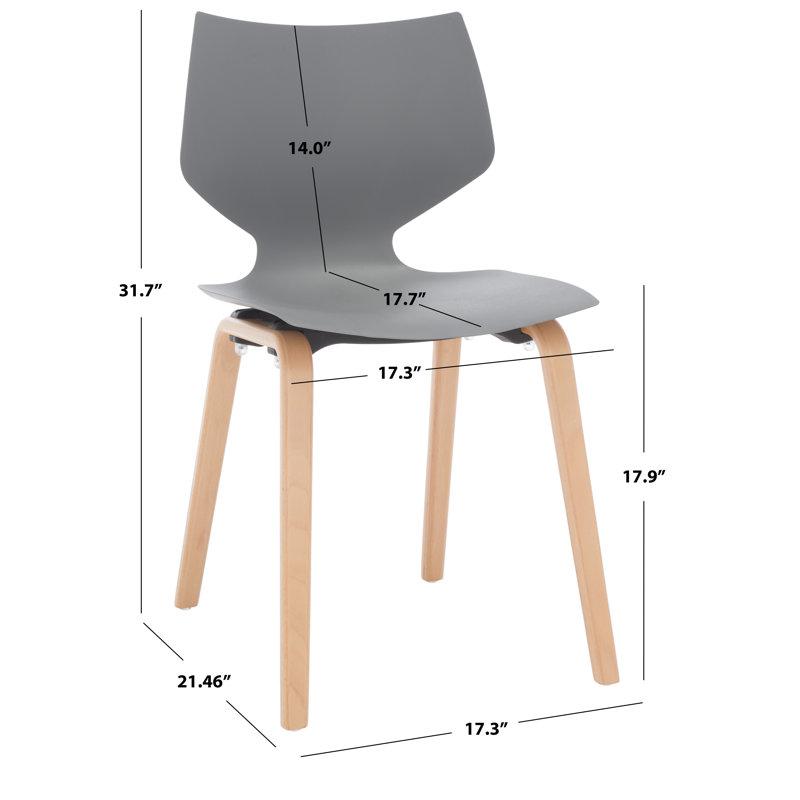 Darnel Molded Dining Chair, Gray