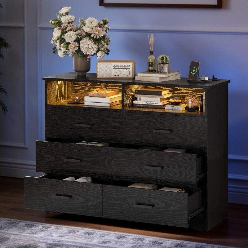 118cm W 6 - Drawer Chest of Drawers