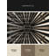 Tapis chic et luxueux lavable à la machine Manhasset Starburst en noir - reliure noire-1095769477