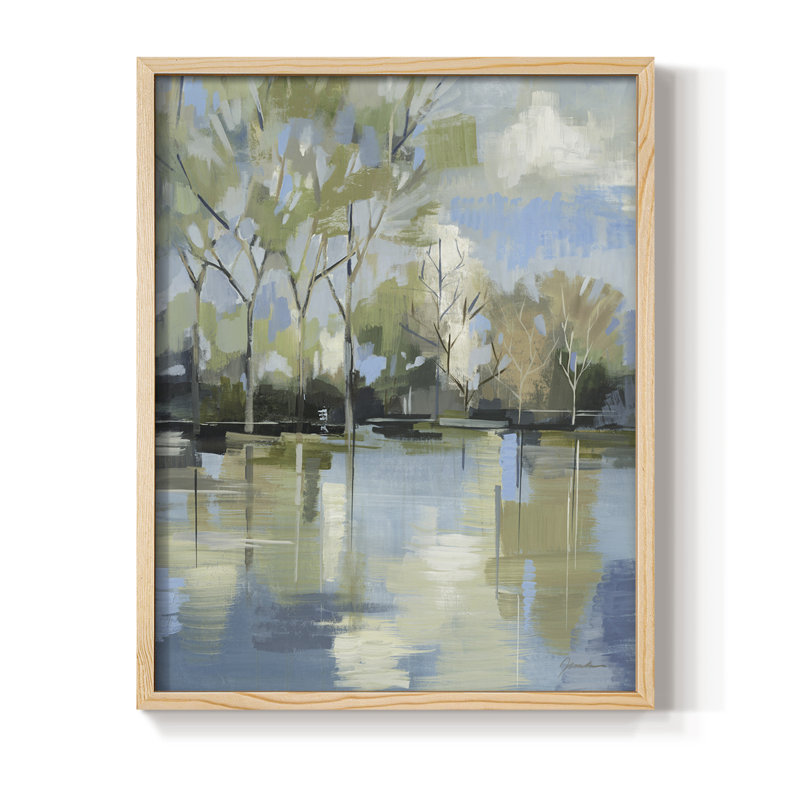 «Enchanted Forest II», reproduction encadrée - bois massif, Naturel, H 11 po x l 9 po