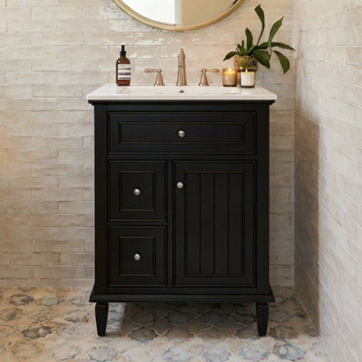 Meuble-lavabo simple 24 po avec lavabo