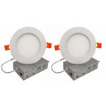6'' Dimmable Air-Tight IC Rated LED Canless Recessed Lighting Kit