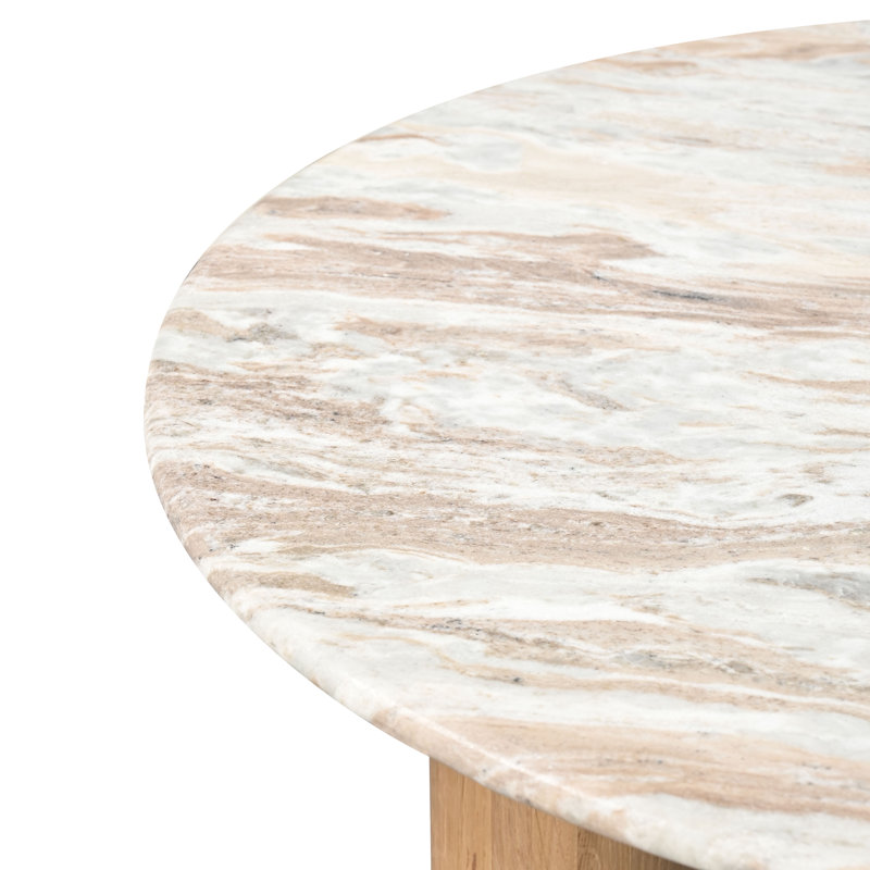 Tylee Single Coffee Table, Natural Marble