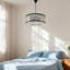 Luminaire suspendu moderne en cristal 6 lumières