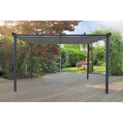 Abraar Dakota Fields Grey Polyester Roof for Pergola