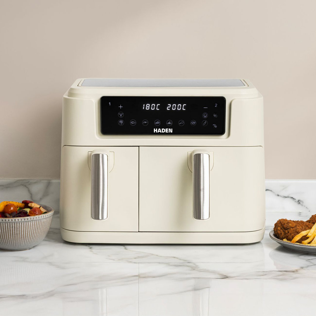 Haden 9.5L Dual Basket Air Fryer Cream