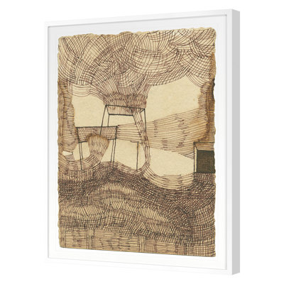 Coffee Drawing Tiny 23 Framed Drawing Print