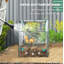 61 x 61cm Garden Planter Bed, with Cover - Green