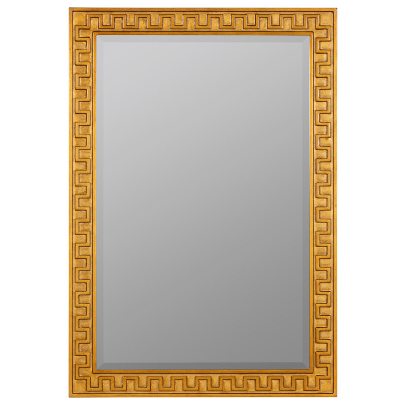 Greek Key Wall Mirror by Erin Gates, Gold