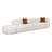 Tov Furniture Fickle Cream Boucle 3-Piece Chaise Modular Sofa-88510858