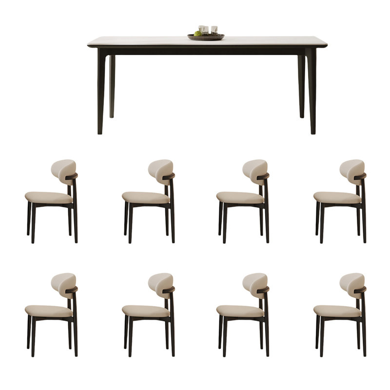 Luxury Ash Wood Table and Chair Collection