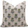 Block Print Throw Pillow Cover MNHGRTLSquare