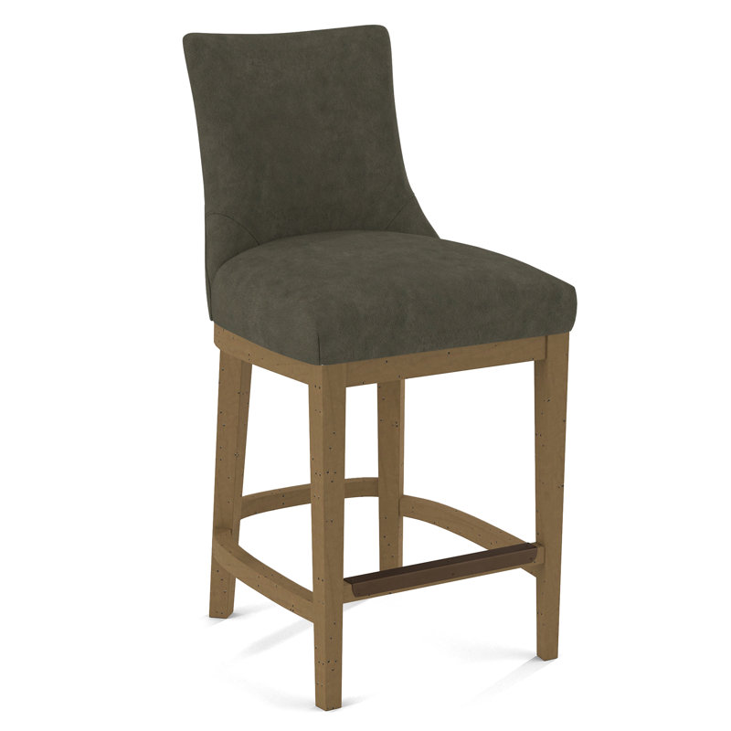 Upholstered Stool, Nutmeg, Applause Archway Grey