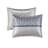 7 Piece Navy King Comforter - With Embroidered & Stripe Design Pillows With Decor-121318496