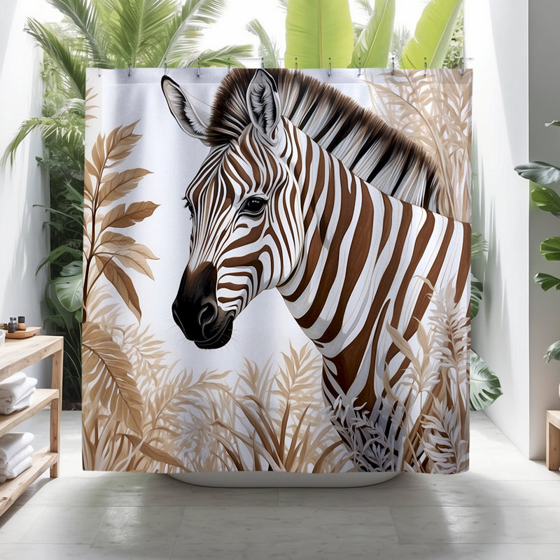 Killian Zebra Shower Curtain