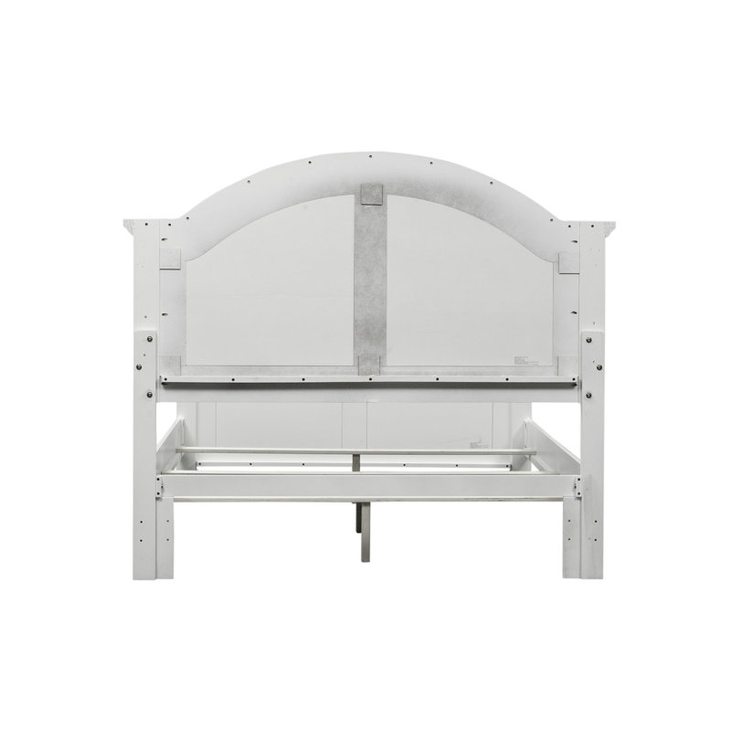 Alvy King Panel Bed, King, White
