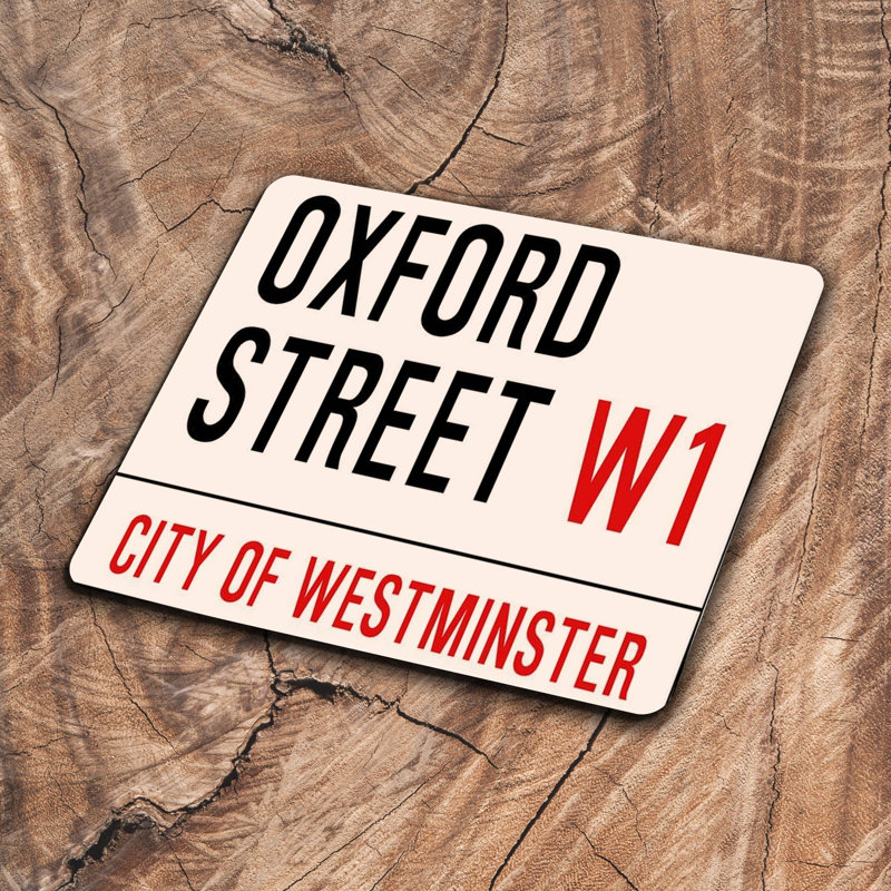 Oxford Street London Street Britain Metal Wall Décor, 60cm H x 80cm W