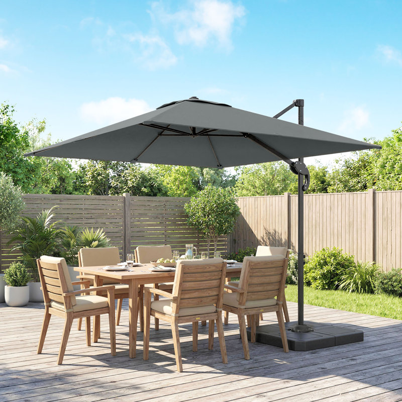 244cm Cantilever Parasol, Grey