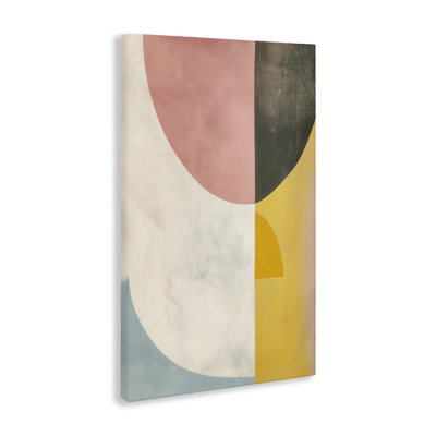 Scandinavian Pastel Curves Canvas, design by 1x
