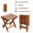 Brilliana 18 in. W Teak Shower Bench