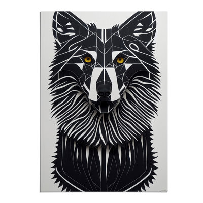Wolf In Abstract No.5 - Print