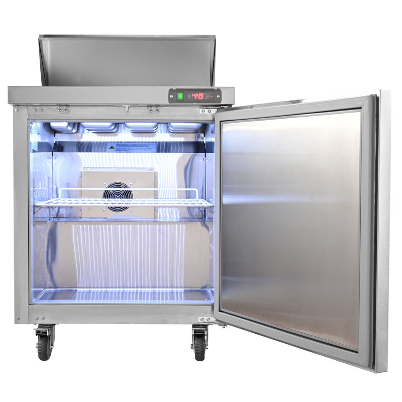 VEVOR 7.42 Cubic Feet Prep Refrigerator - 28''