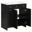 Ensemble de meuble-lavabo avec lavabo en céramique-528896606