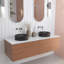 Tucana Bench Mount Ceramic Round Vessel Bathroom Sink-35966871