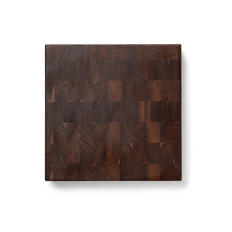 John Boos Chinese Cutting Board 3" End Grain Reversible, Walnut, 18'' x 18''
