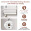8.5*4.2cm, Smart Dual-Control WiFi Digital Display Heating Tube Thermostat, White-113716713