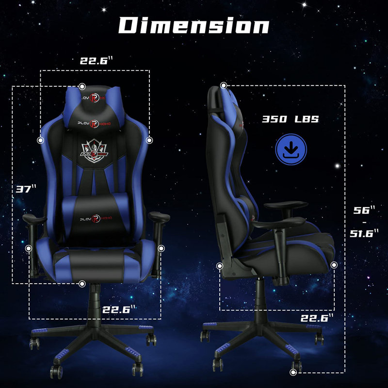 Fauteuil de jeu et de course Divger, Bleu
