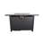 Apisan 25'' H x 43'' W Steel Outdoor Fire Pit Table with Lid