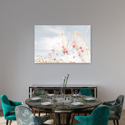 «Dreamy Parisian Fair Dreamy Playful Whimsical City Summer», reproduction d'art mural