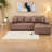 Compression Sectionals, Faux Leather L Shaped Modern Sofa for Home